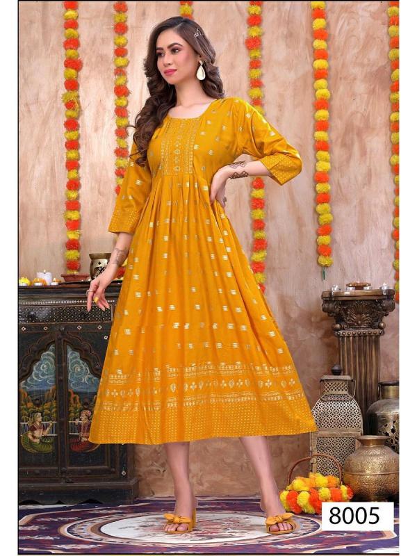 Golden Fanna Vol 1 Rayon Designer Exclusive Kurti Collection